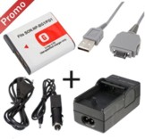 Sony NP-BG1 - accesorii aparat foto: baterie NP-BG1, incarcator NPBG1 si cablu de date VMC-MD1